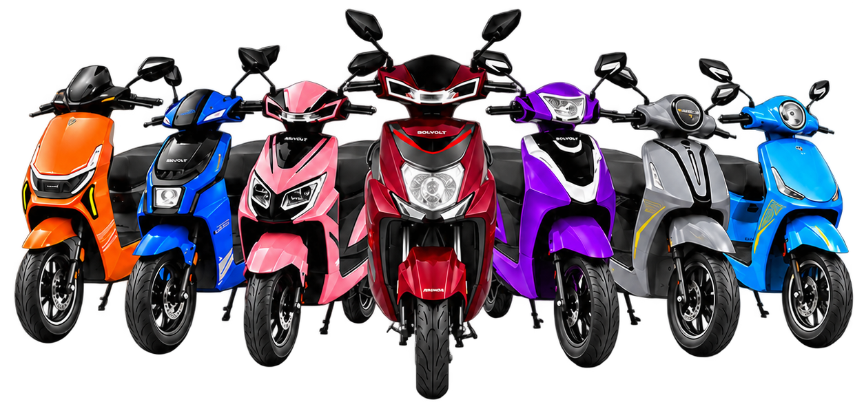 Seven SOLVOLT electric scooter models